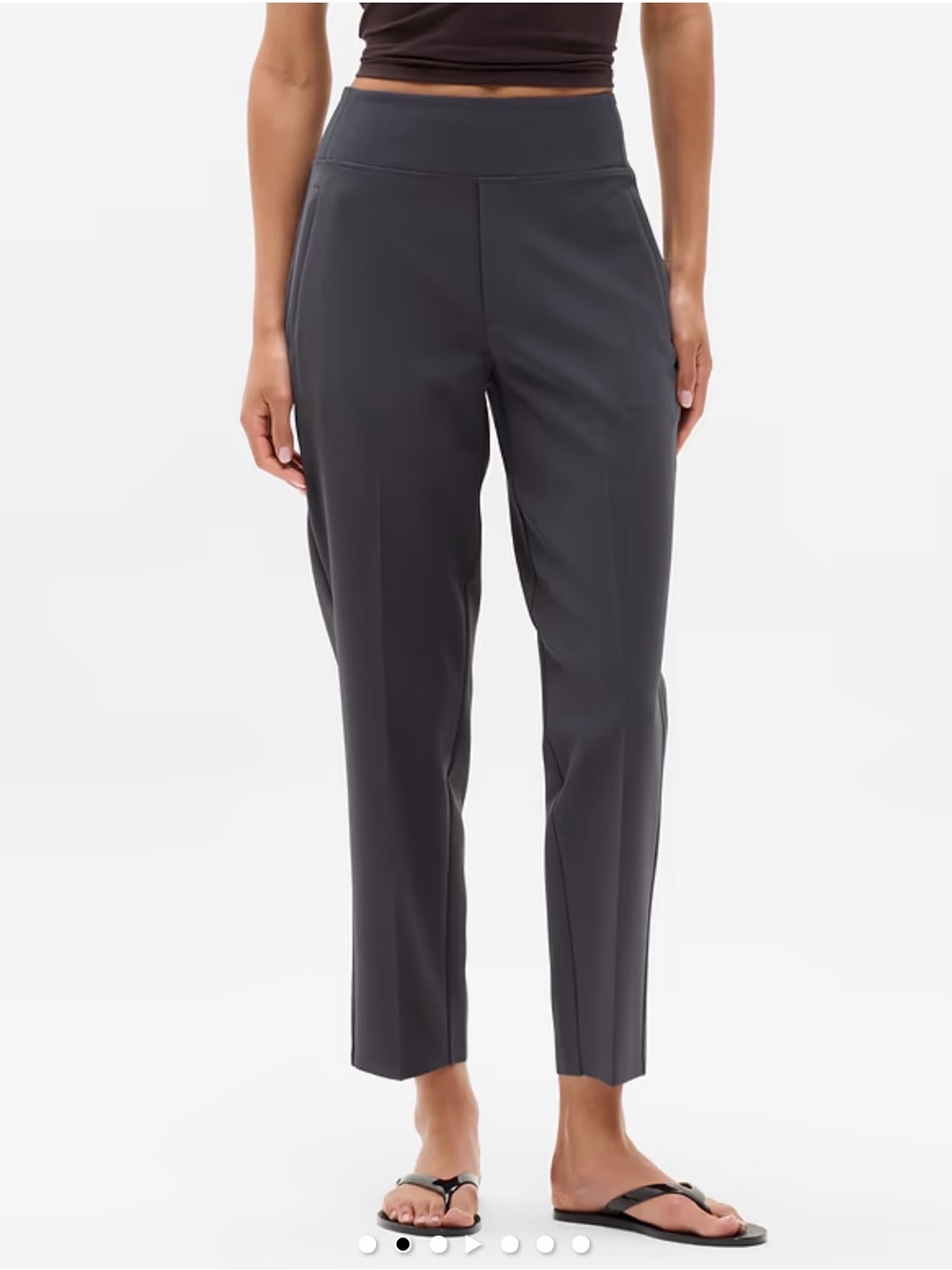 NWT Athleta Endless Pantalon High Rise Pant 14 blue gray 27” inseam - Picture 8 of 9